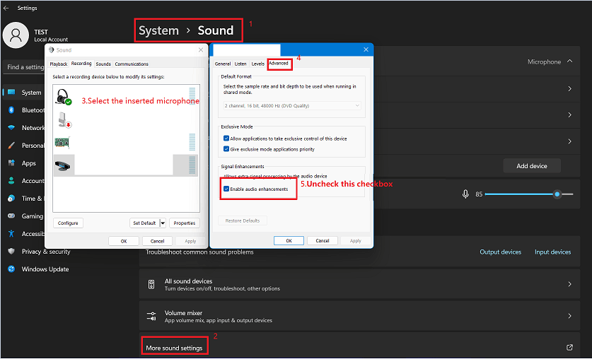 Audio Settings - Microsoft Q&A