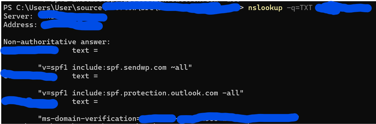 nslookup