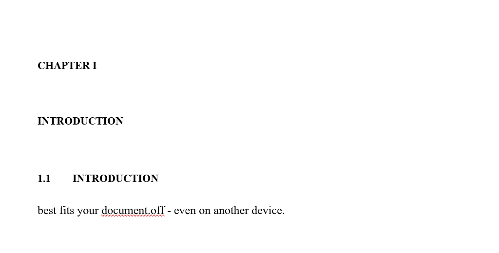 Hide formatting