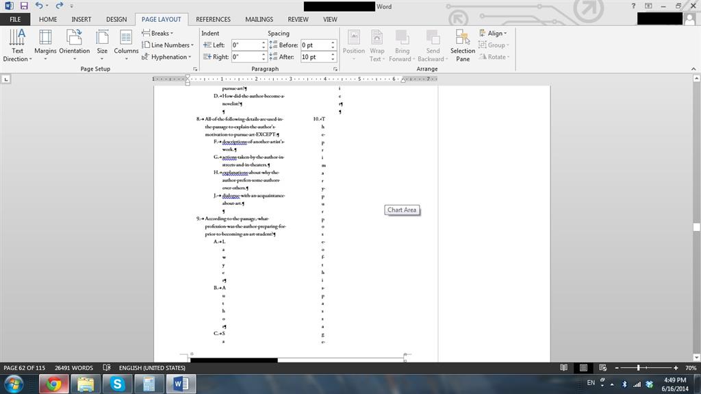 Word AutoFormat Error: Places 1 letter per line - Microsoft Q&A