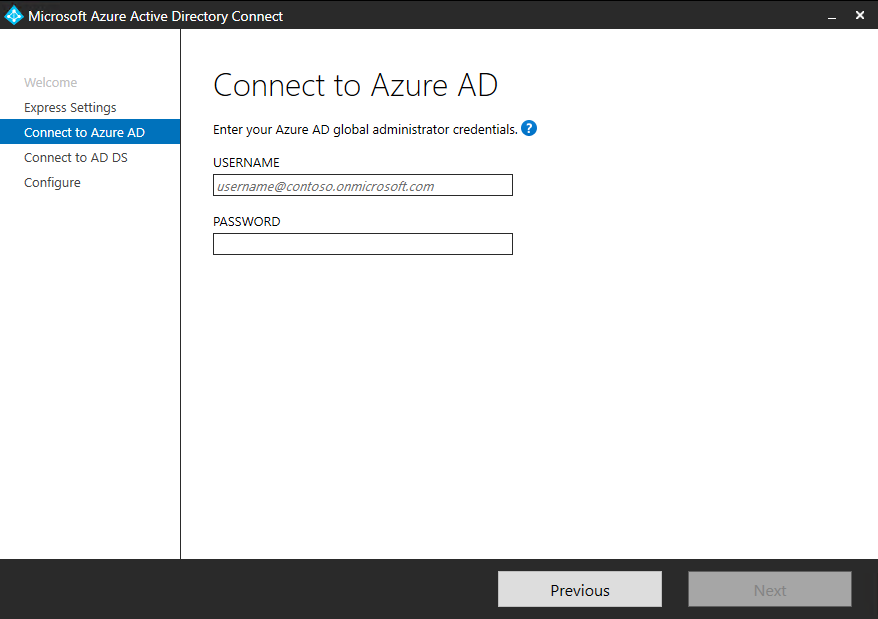 Azure AD Connect: Getting Started using express settings - Microsoft Entra  | Microsoft Learn