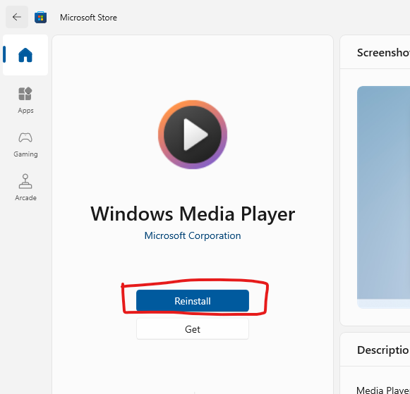 Accidently moved Microsoft.Media.Player.exe, unable to move it back ...