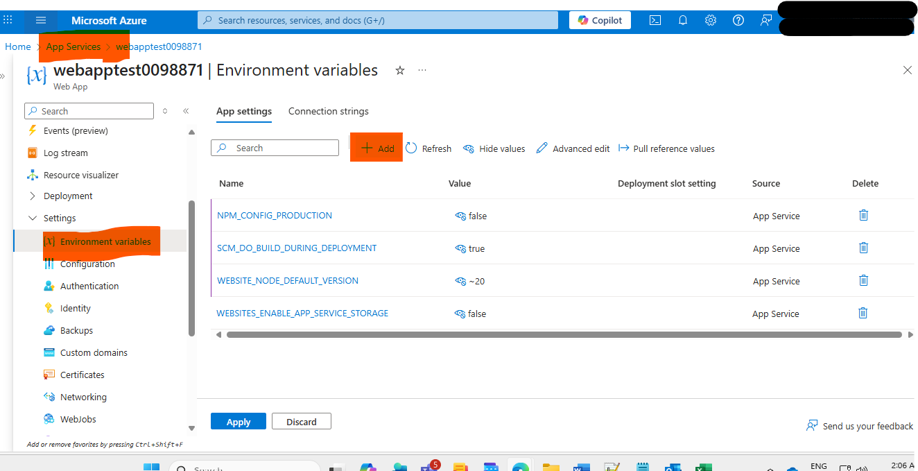 Deploying Next.js app to Azure and not working - Microsoft Q&A