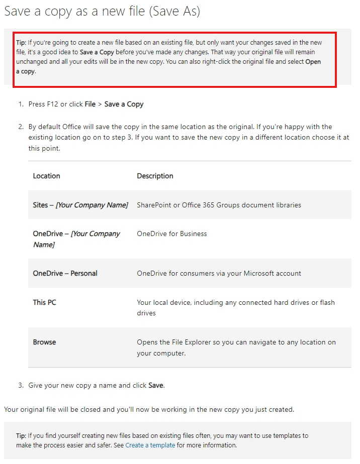 How can I set Office to "save as" files to the location that the ...