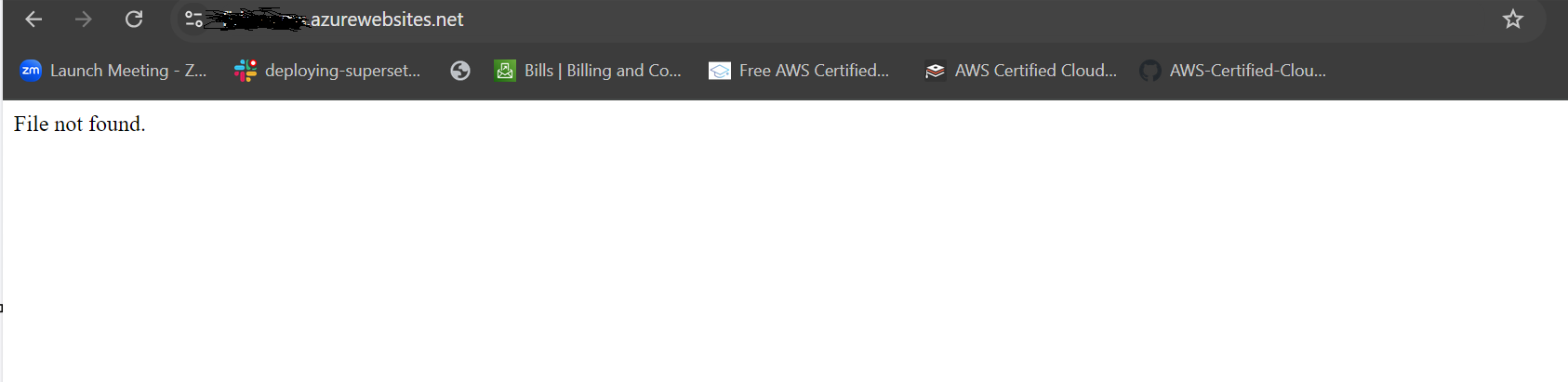 Suddenly My Application URL Load Showing File Not Found Text Messages ...