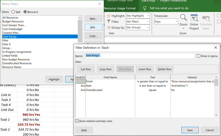 Overallocated Resources Plus taskings - Microsoft Q&A
