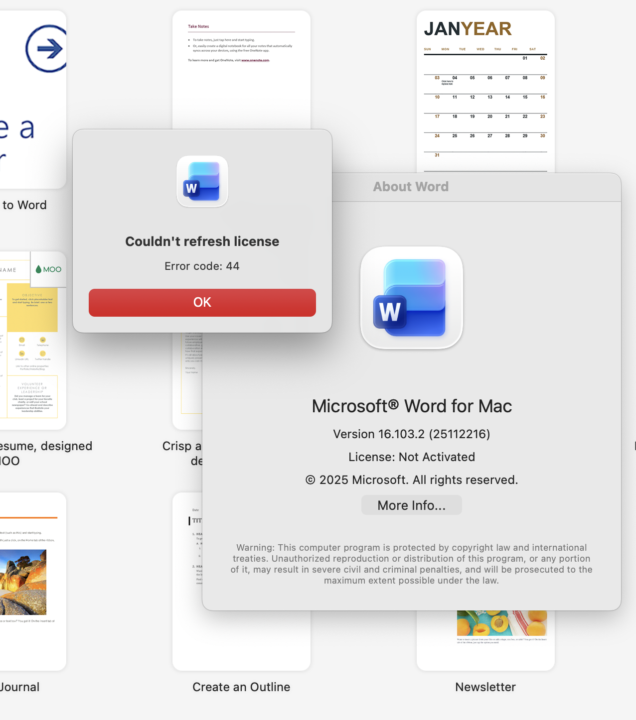 Can't activate Office Home 2024 on Mac with my microsoft account login ...