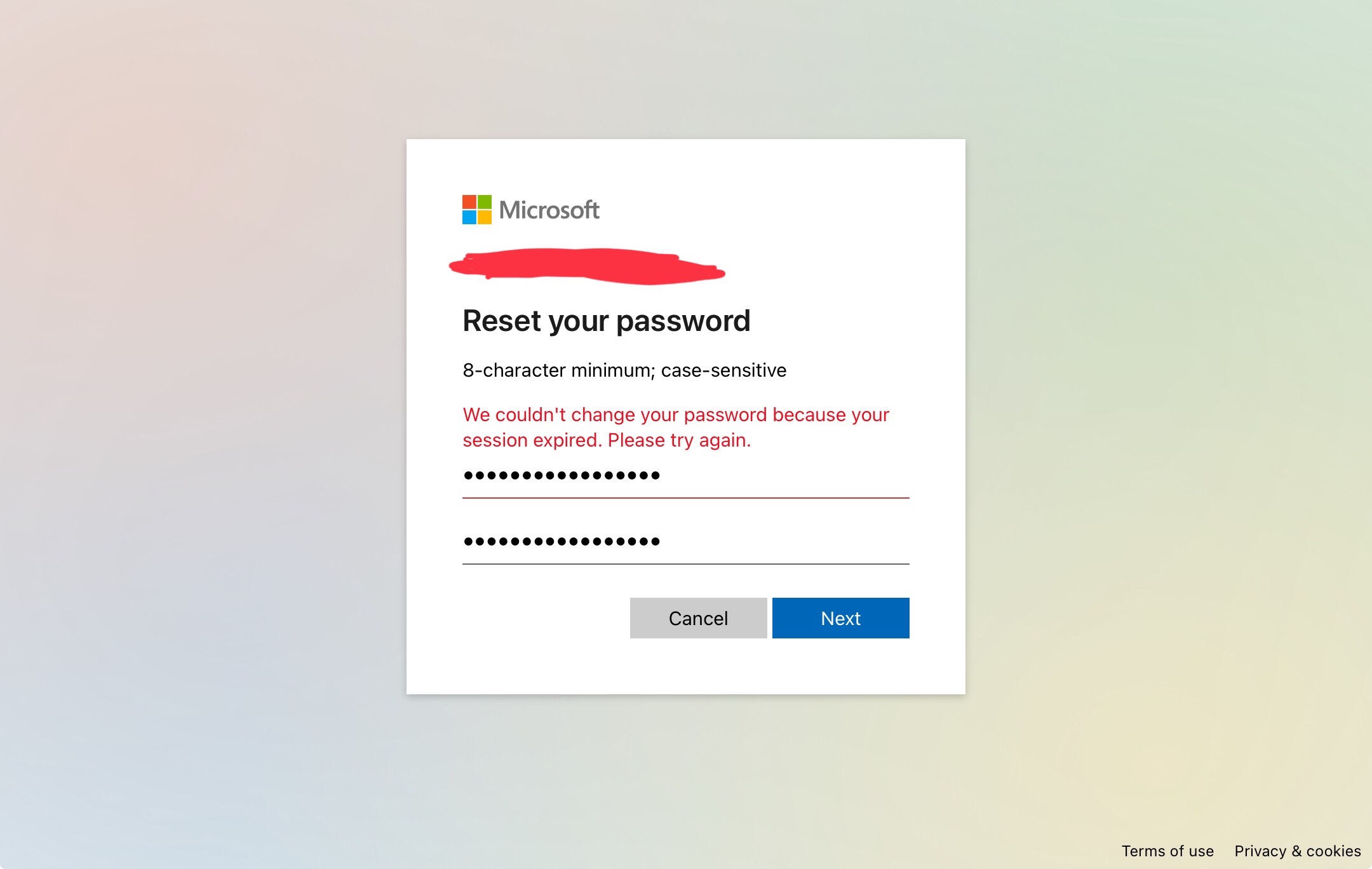 I cannot log in to my email account, and getting lots of error messages ...