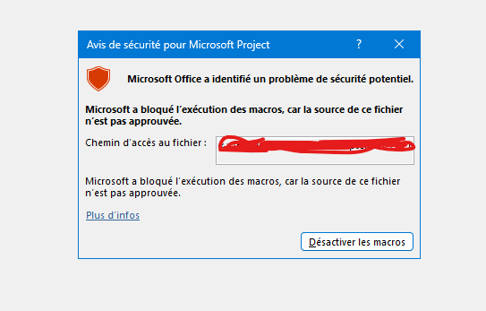 Macros blocked again in Ms Project - Microsoft Q&A