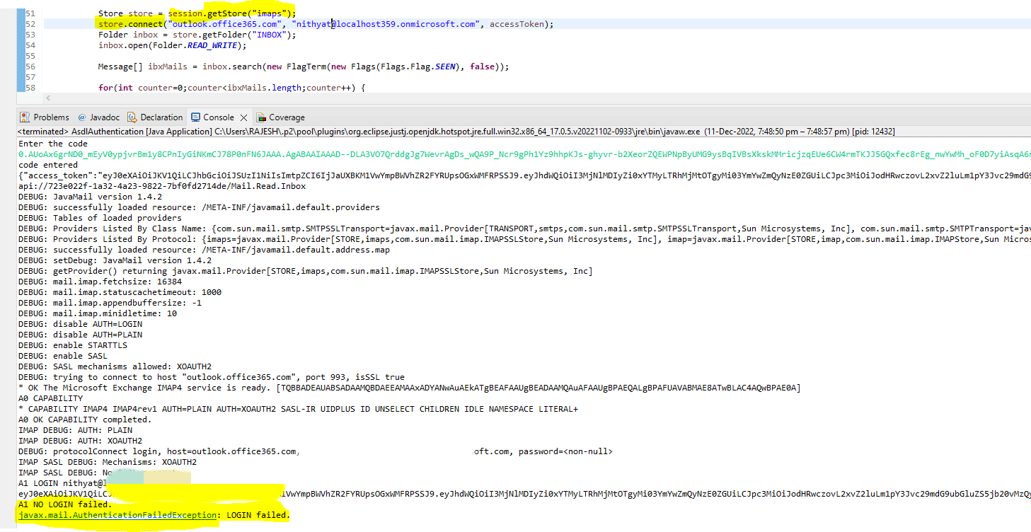 Modern Authentication - Failing to access my outlook inbox - Microsoft Q&A