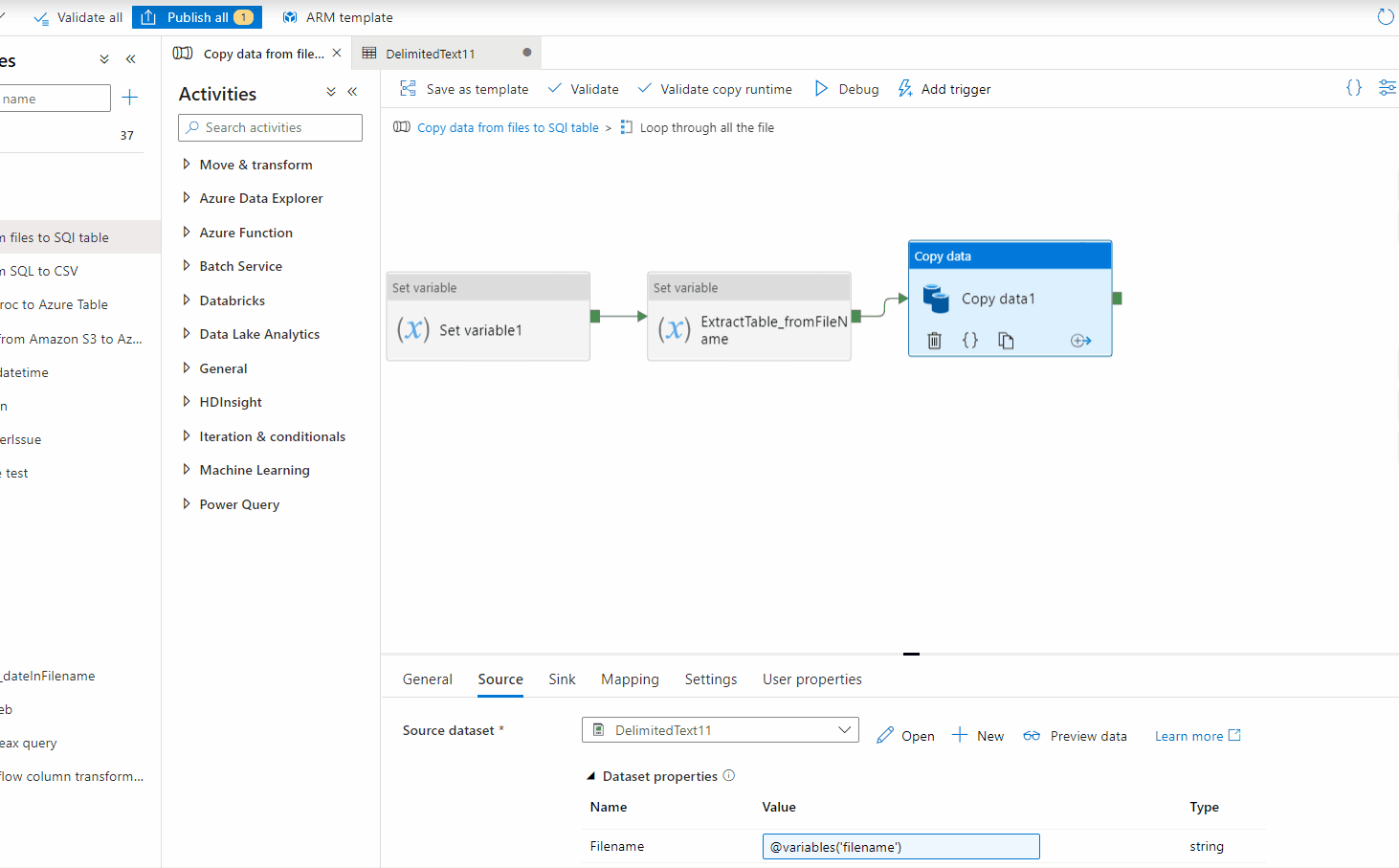 Azure Data Factory - Cannot detect a row after parse 100 MB data ...