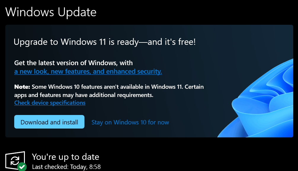CAN'T UPGRADE TO WINDOWS 11 - Microsoft Q&A