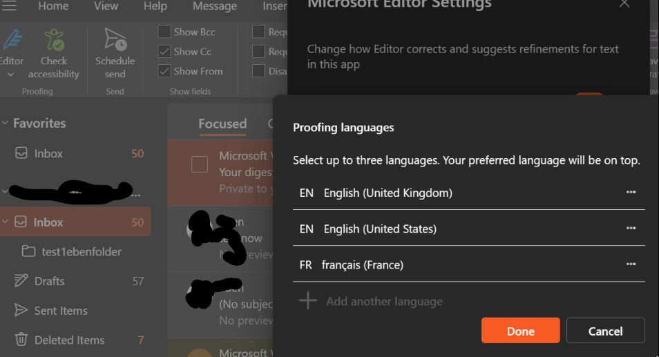 Spell check in multiple languages not working AND 