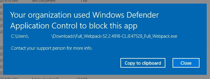 INTUNE BLOCK APP