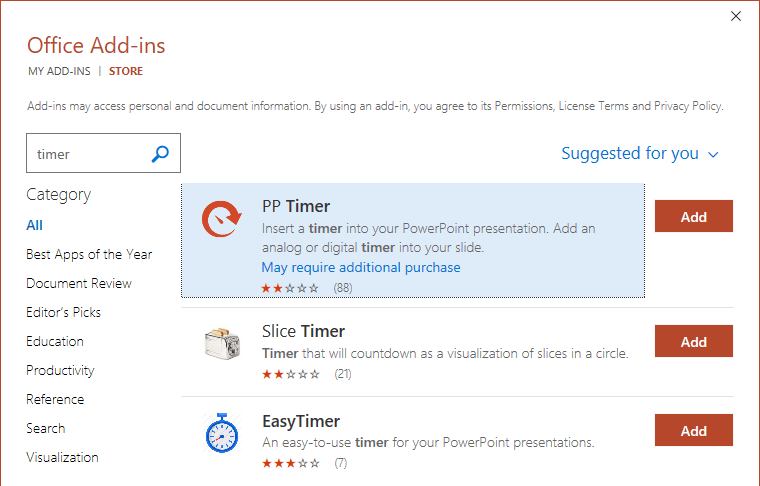 Inserting an add-in timer into a powerpoint presentation - Microsoft Q&A