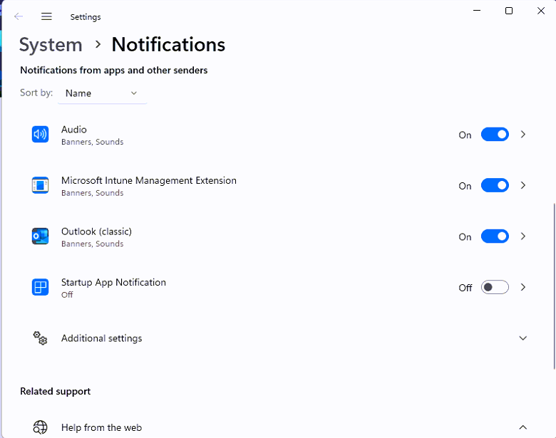 Notifications & Actions missing Chrome