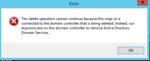 demote errors in DC - Microsoft Q&A