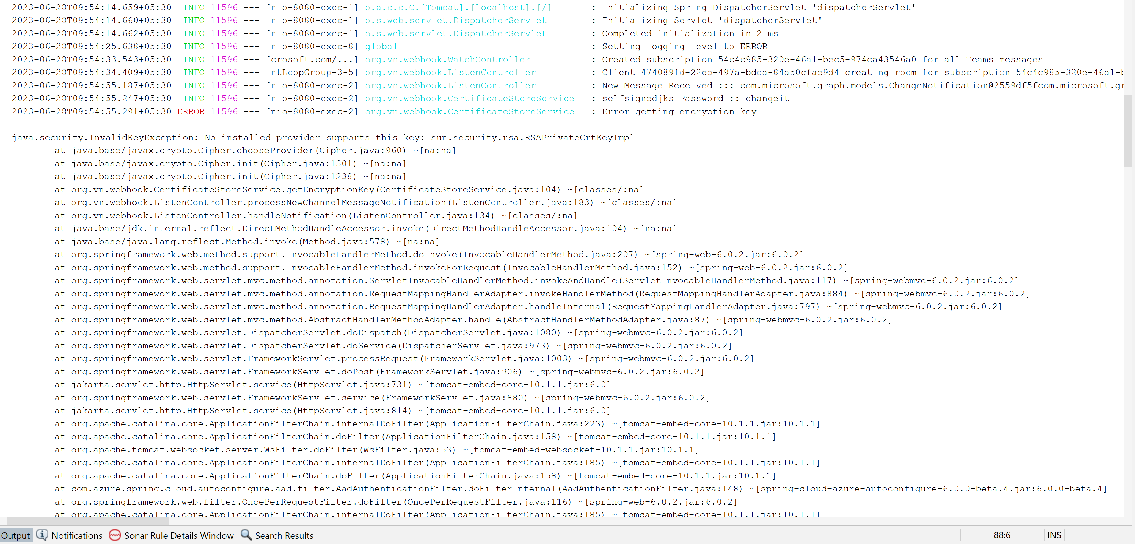 error at Getting Encryption Key in Microsoft webhook - Microsoft Q&A