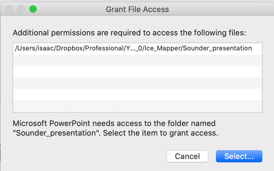 Powerpoint unable to 
