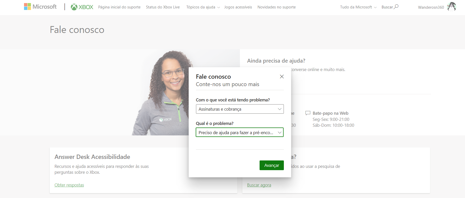 Contato suporte Xbox - Microsoft Q&A