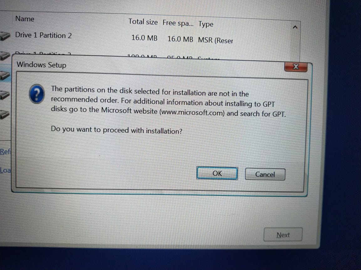 Gpt Disk Partitions Not In Recommended Order With Windows 10 Ssd And Gpt Disk Partitions Not In Recommended Order With Windows 10 Ssd And