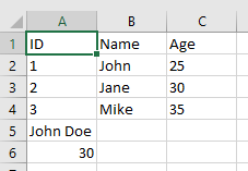 Translation of a file into a format for the Excel application ...