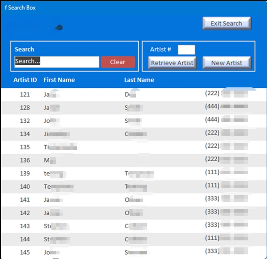 Screenshot of the reported issue