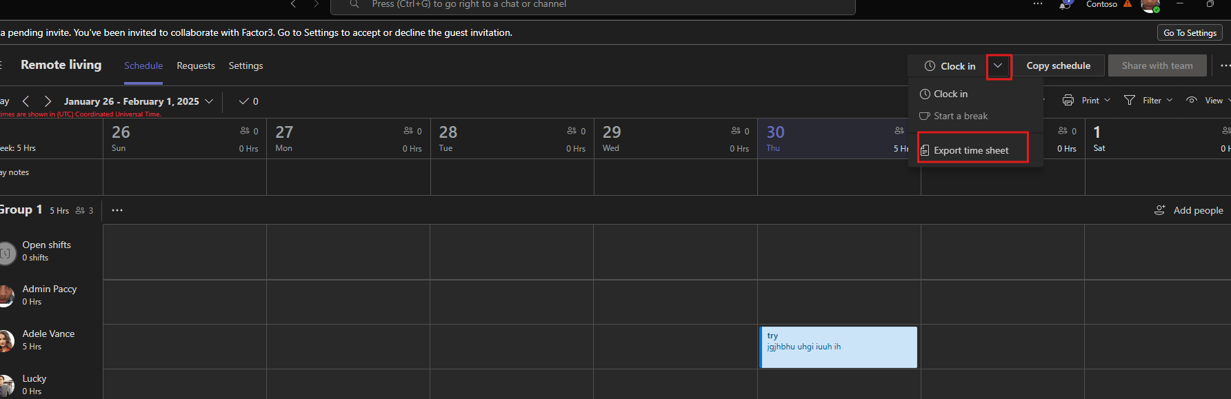 Teams Shifts - How do I see members clock in status and number of ...