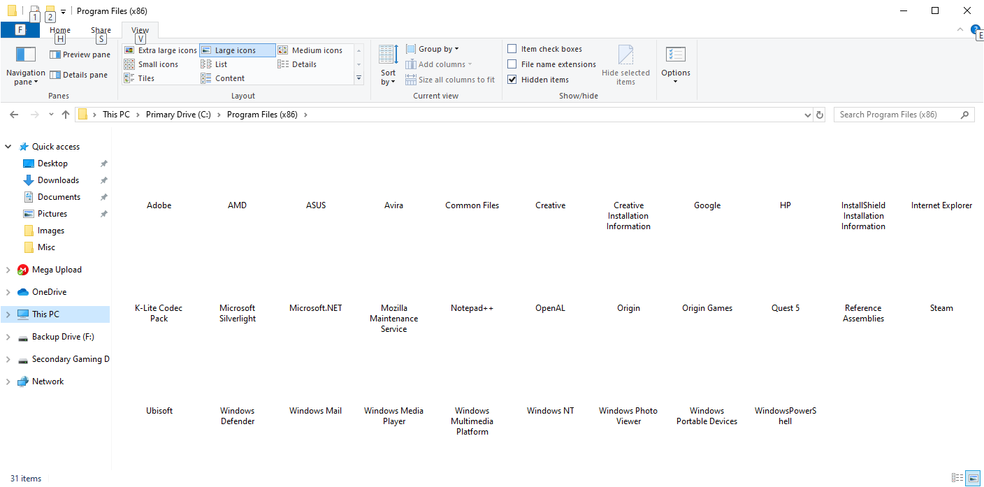 Why are my icons for both Folders AND Files, Blank? - Microsoft Q&A