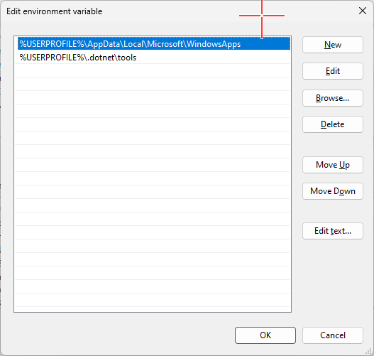 environment variable