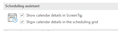 Calendar appointment details showing on scheduling assistant ...