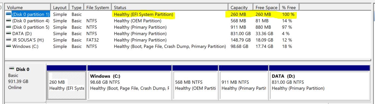 System drive that should be hidden from view appearing as user drive ...