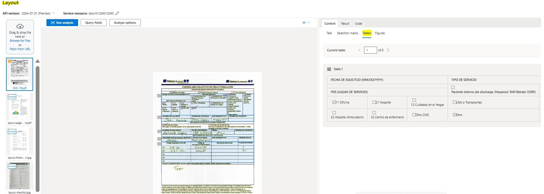 2024-11-21 07_18_49-Document Intelligence Studio - Microsoft Azure and 24 more pages - Work - Micros