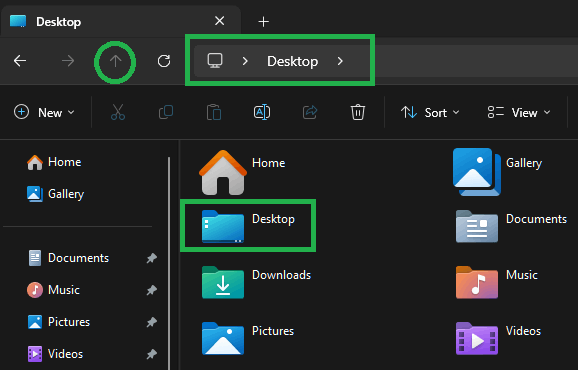 How do I get desktop to show under the save options when I want to save ...