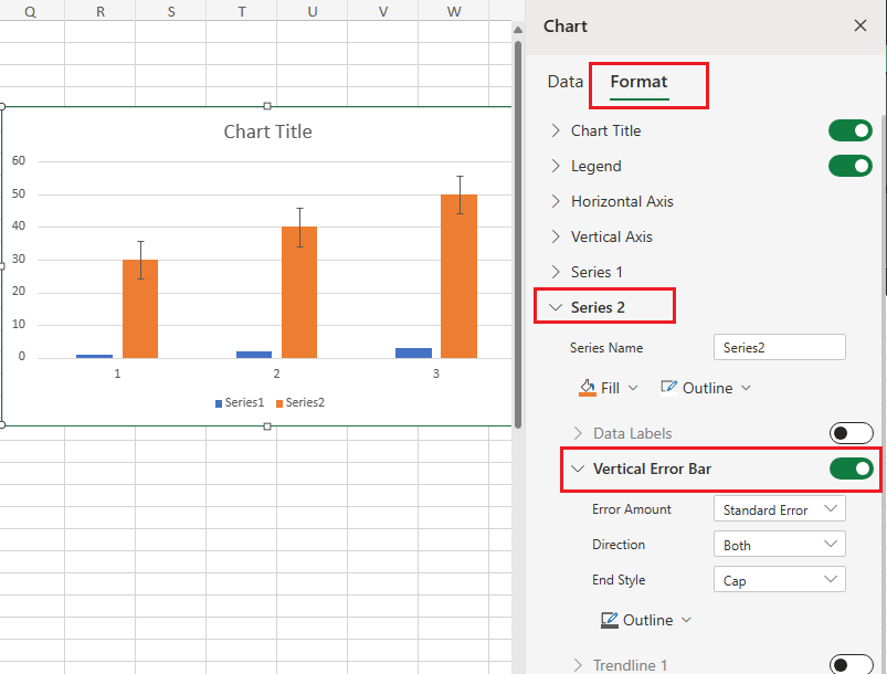How can I add custom error bars? - Microsoft Q&A