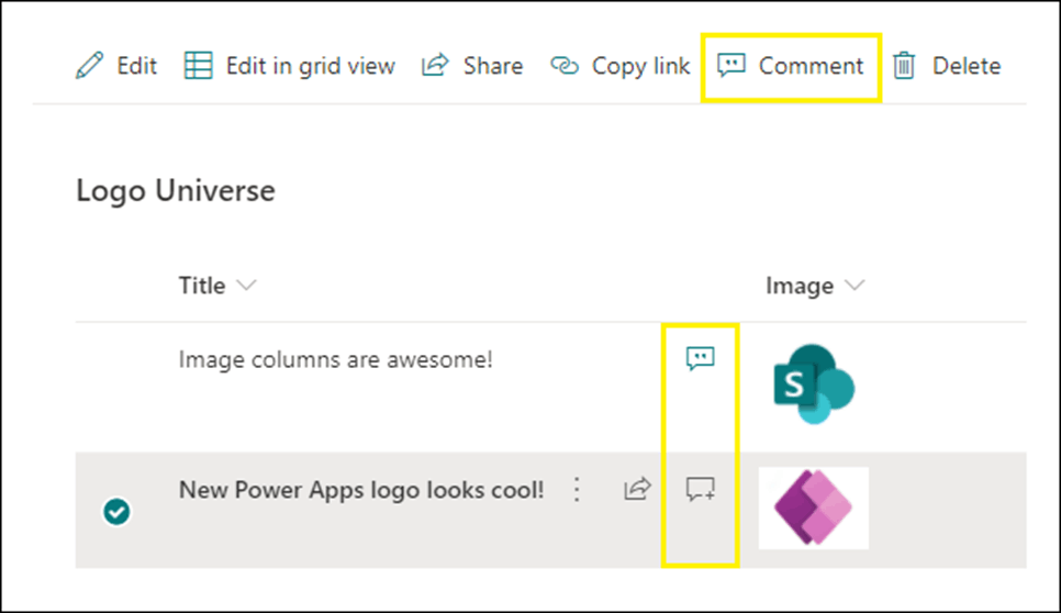 Comments in SharePoint list - Microsoft Q&A