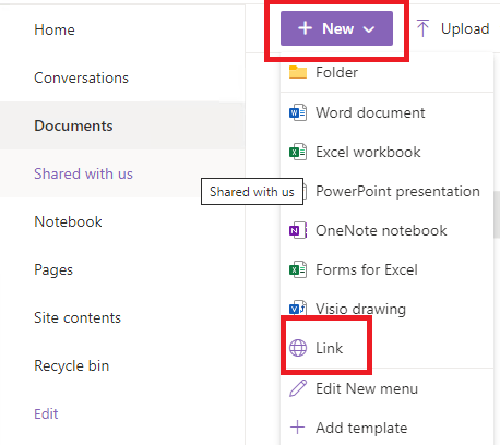 Creating a Link to another Sharepoint Link - Microsoft Q&A