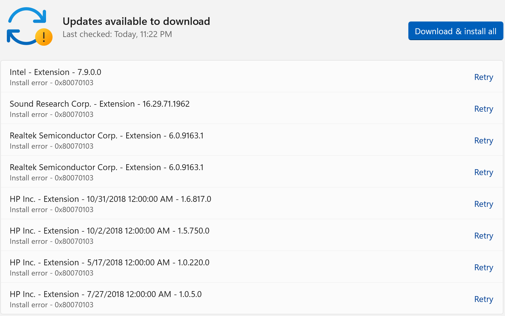 Windows 11 Update Won't Install Extensions - Microsoft Q&A