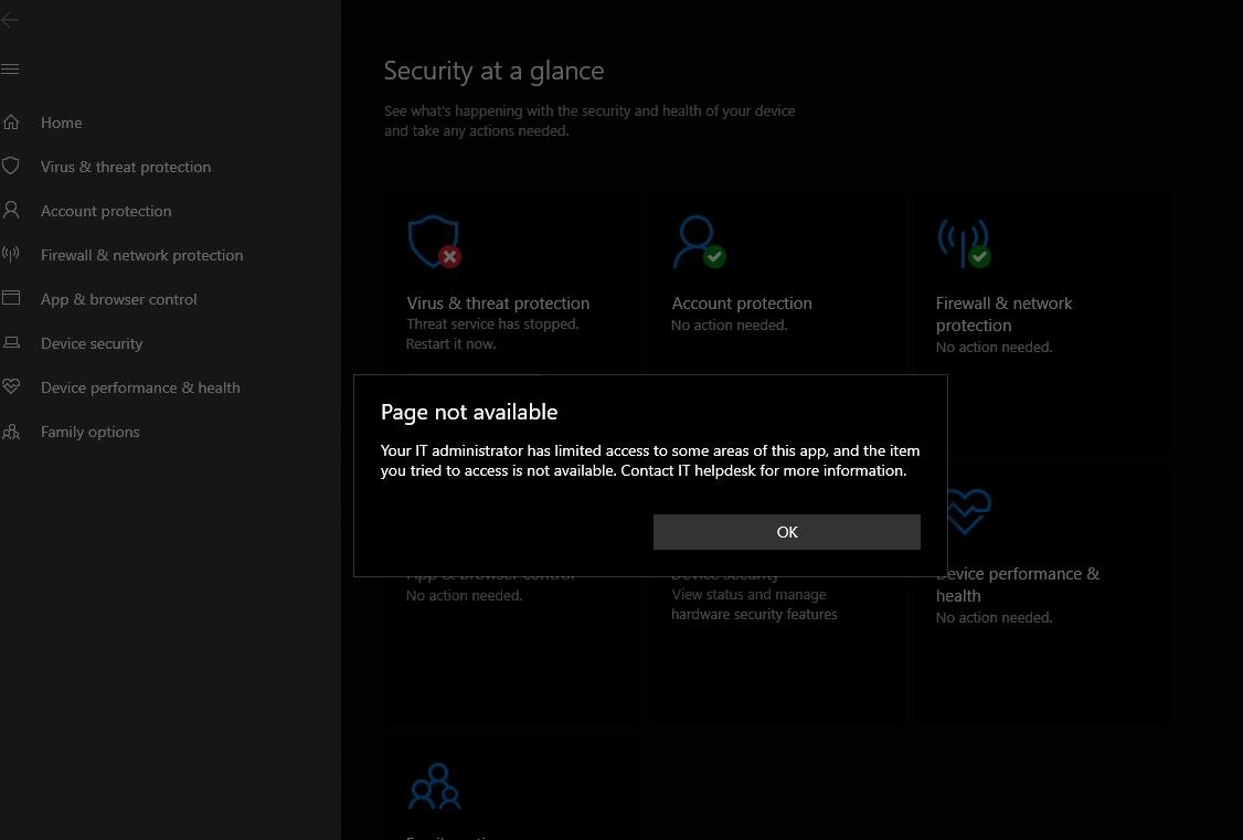 Real time protection re-enabling - Microsoft Q&A