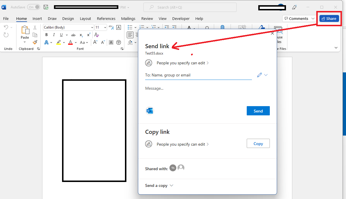 Sharing Options Missing - Microsoft Q&A