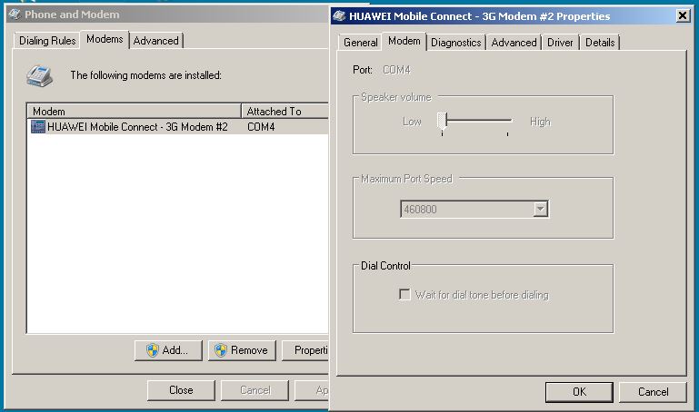 633 error modem is already in use or not configured properly (Window 7 ...