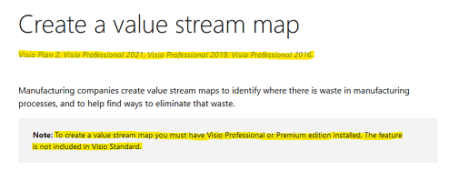 How to create value stream map in 2016 Visio - Microsoft Q&A