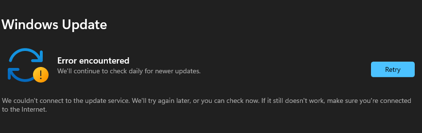 Window Update and Microsoft store error - Microsoft Q&A