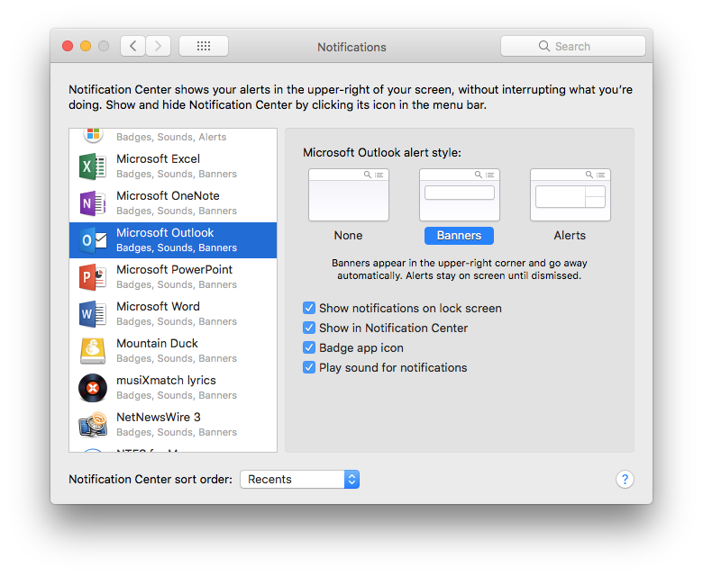 Outlook Notifications not showing badges - Microsoft Q&A