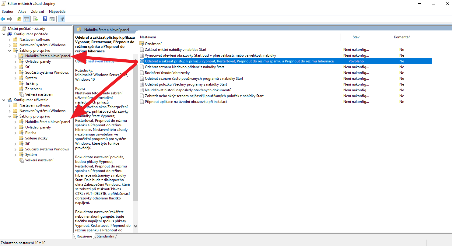 How to disable the option to turn off the PC on remote desktop control ...