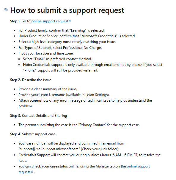 Request Assistance to Merge Old and New Microsoft Learn Accounts ...