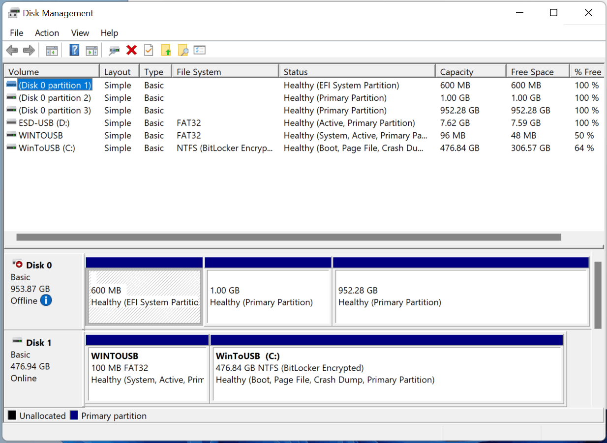 Windows 11 upgrade from 21H2 to 22H2 - unsupported disk layout for uefi ...