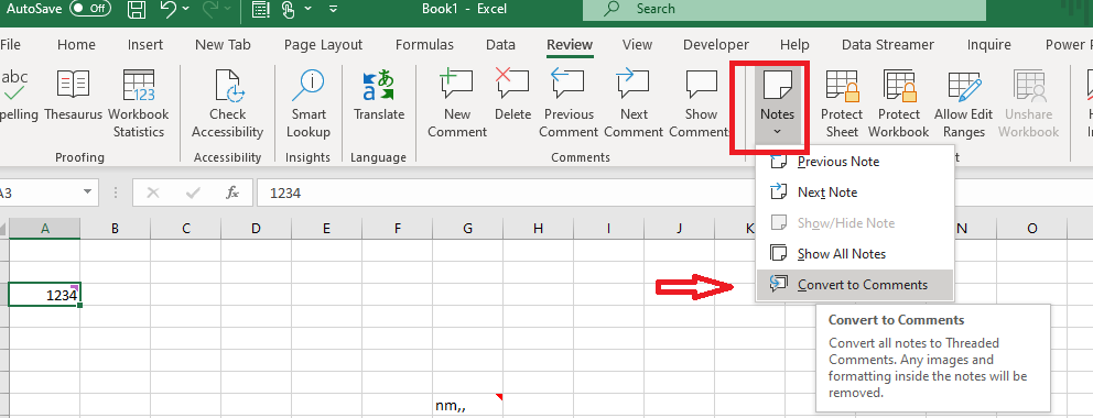 Excel - Comments Shown as notes - Microsoft Q&A