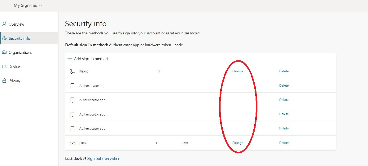 How to view Authenticator app phone number in Security Info in 365 ...