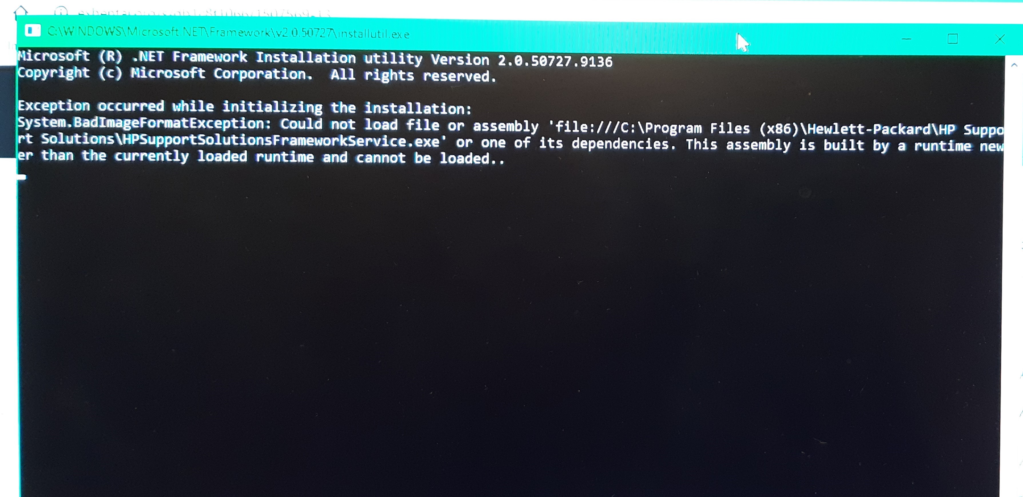 .net framework installation utility keeps popping up - Microsoft Q&A